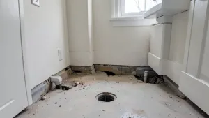 Obnizenie posadzki w łazience