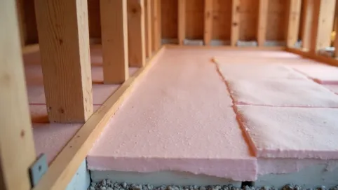 Ocieplenie podłogi w domku na bloczkach