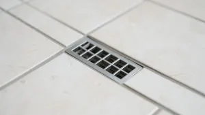 Odpływ liniowy z wklejoną płytką