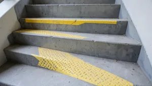 Oznakowanie schodów dla niewidomych