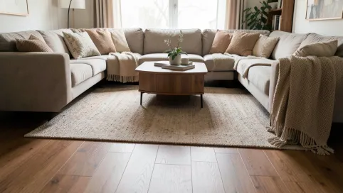 Panele podłogowe do salonu aranżację