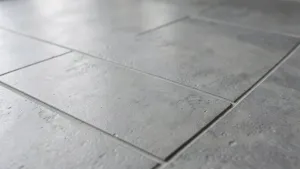 Panele podłogowe szare z fugą