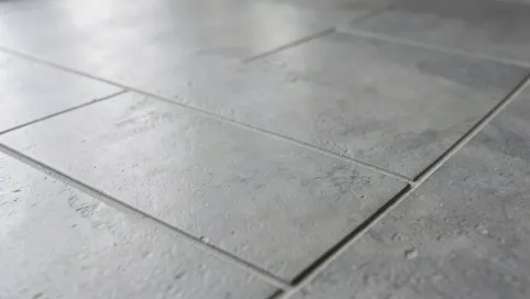 Panele podłogowe szare z fugą