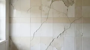 Panele winylowe na stare płytki na ścianie