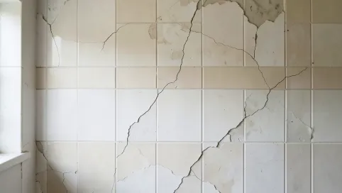 Panele winylowe na stare płytki na ścianie