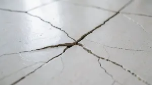Pękające płytki na podłodze