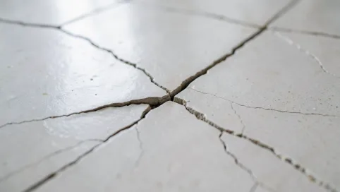 Pękające płytki na podłodze