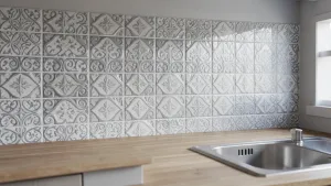Płytki 3D do kuchni samoprzylepne