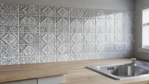 Płytki 3D do kuchni samoprzylepne