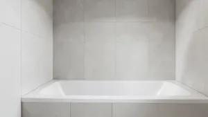 Płytki bez fugi w łazience