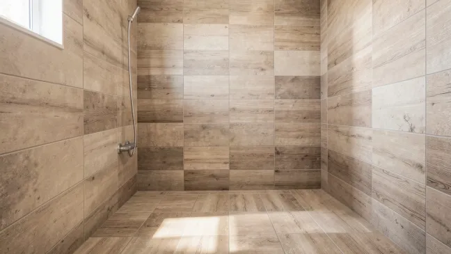 Płytki drewnopodobne łazienka inspiracje
