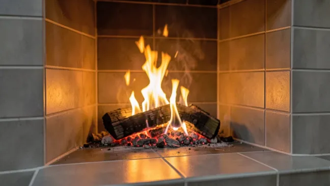 Płytki gresowe na kominek