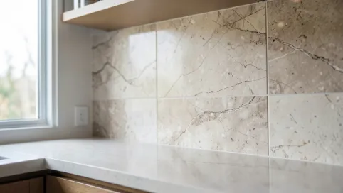 Płytki imitujące kamień do kuchni