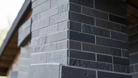 Płytki Klinkierowe Na Komin Antracyt