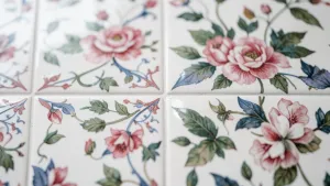 Płytki łazienkowe wzory kwiatowe