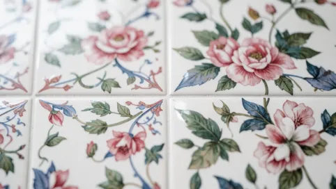 Płytki łazienkowe wzory kwiatowe
