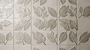 Płytki liście do łazienki
