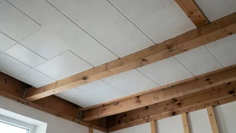 Płytki Na Drewnianym Stropie