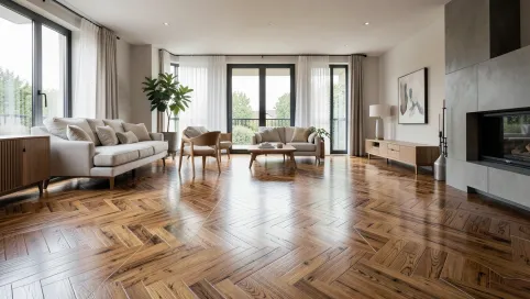 Płytki podłogowe do salonu drewnopodobne