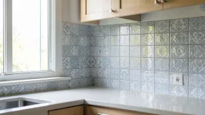 Płytki przy oknie w kuchni