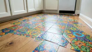 Płytki samoprzylepne na podłogę do kuchni