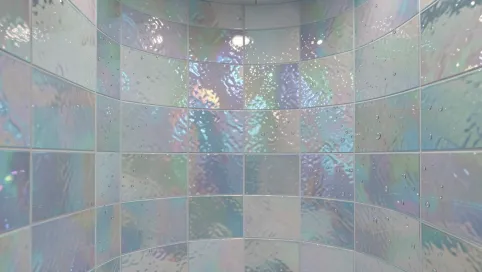 Płytki szklane do łazienki 3D