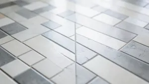 Płytki ułożone w jodełkę