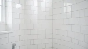 płytki w łazience do połowy ściany