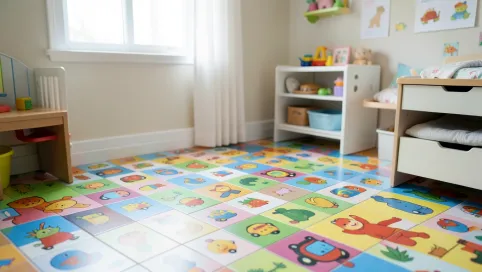 Płytki w pokoju dziecka