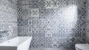 Płytki we wzory do łazienki