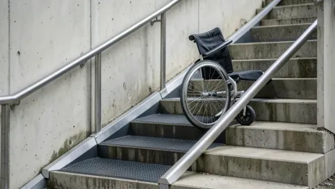 Podjazd dla wózków inwalidzkich na schody