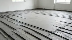 Posadzka cementowa na ogrzewanie podłogowe