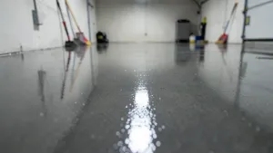 Posadzka żywiczna w garażu