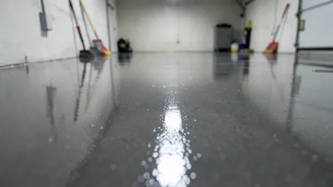 Posadzka żywiczna w garażu