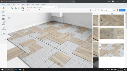 Program komputerowy do układania paneli podłogowych