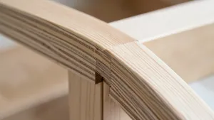 Rama z drewna klejonego