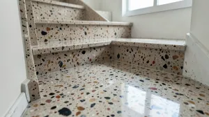 Renowacja lastryko na klatce schodowej