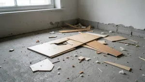 Resztki paneli podłogowych