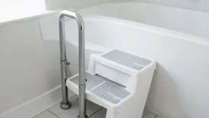 Schodki do wanny z poręczą