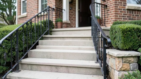 Schody do domu zewnętrzne