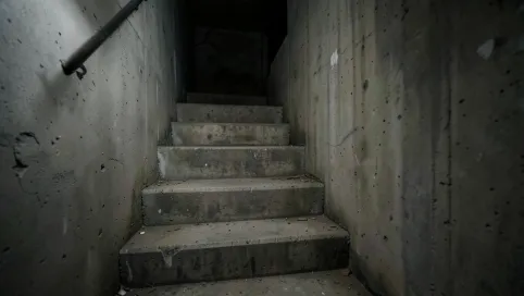 Schody do piwniczki betonowej