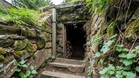 Schody do piwniczki ogrodowej