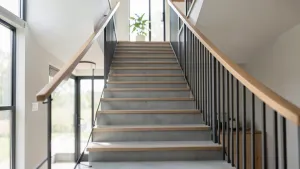 Schody jednobiegowe co to znaczy