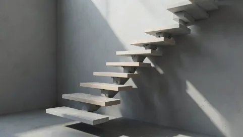 Schody lewitujące montaż