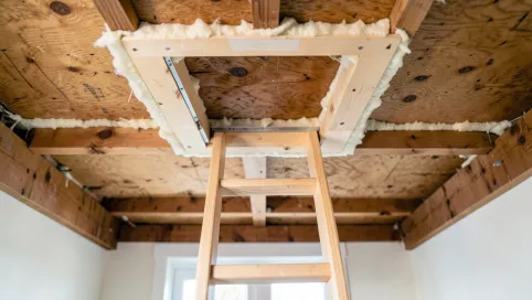 Schody na strych wymiary otworu