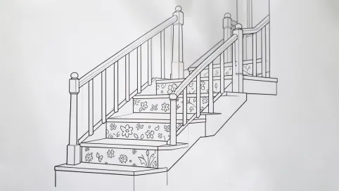 Schody rysunek dla dzieci