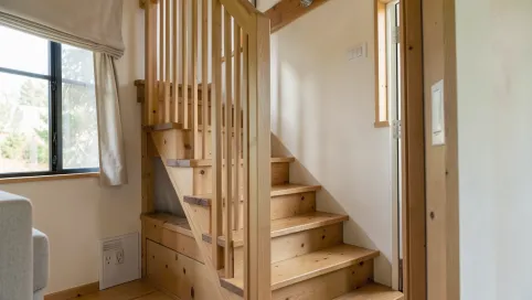 Schody w domku 35m2