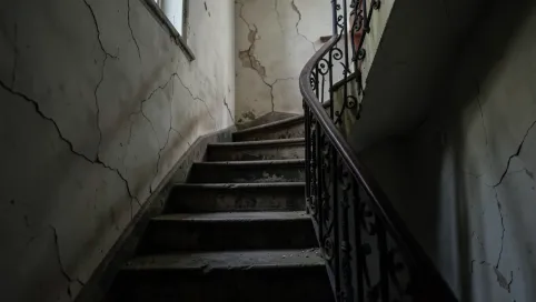 Schody w starej kamienicy