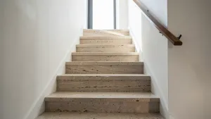 Schody wewnętrzne z kamienia naturalnego