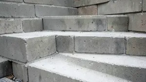 Schody z bloczków betonowych